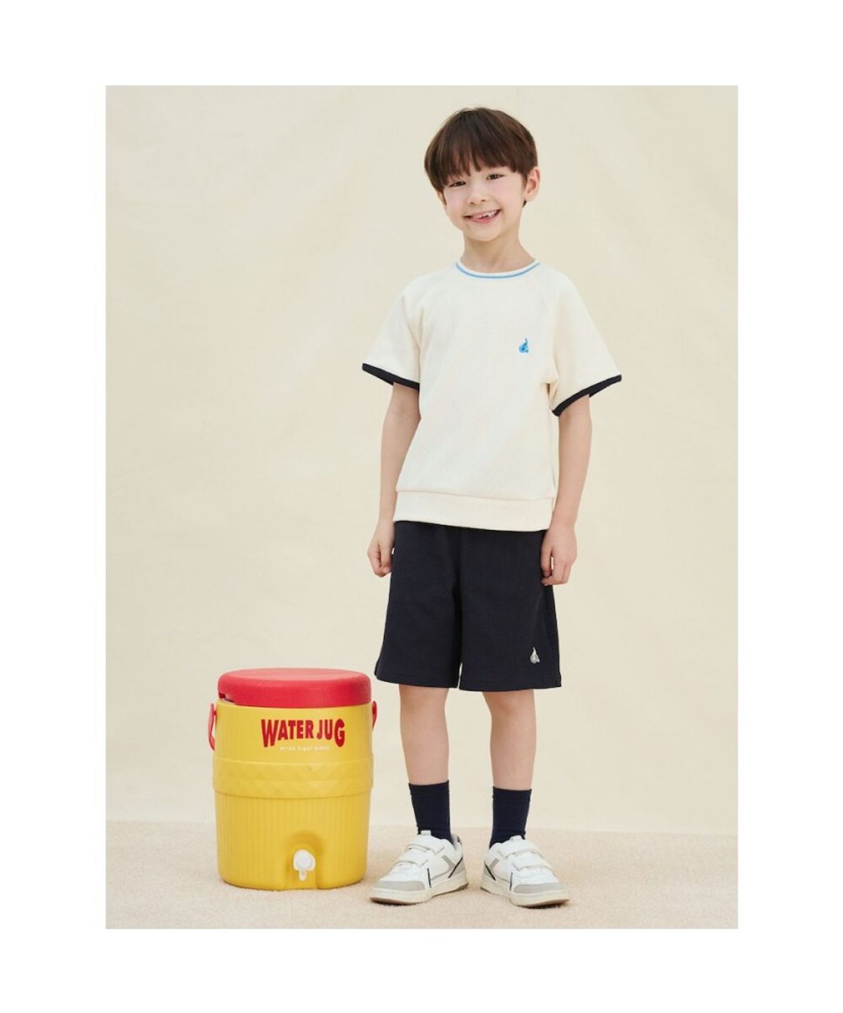 빈폴 키즈(BEANPOLE KIDS) 반팔 와플 티셔츠 세트  아이보리 (BI5742U080)