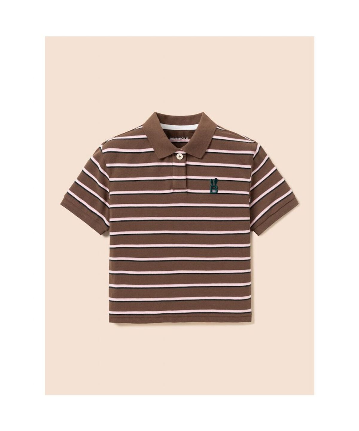 빈폴 키즈(BEANPOLE KIDS) 여아 스트라이프 반소매 피케티셔츠  브릭 (BI5742G03C) (BI5742G03C) (BI5742G03C)