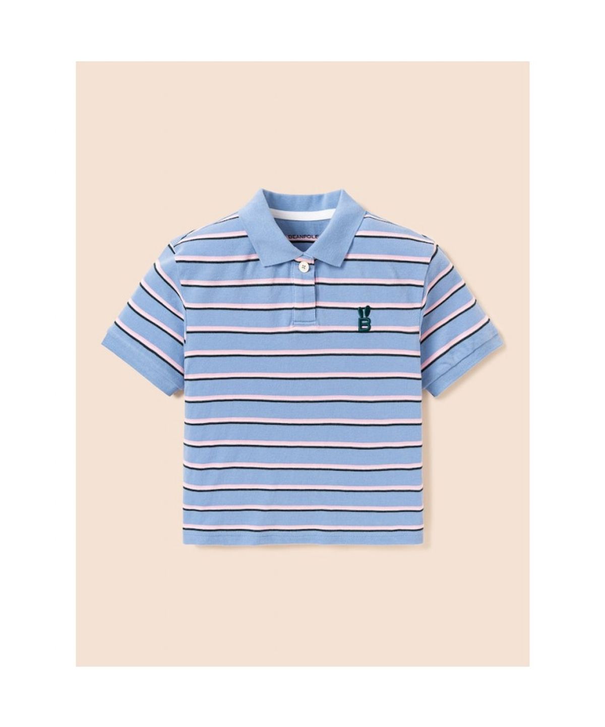 빈폴 키즈(BEANPOLE KIDS) 여아 스트라이프 반소매 피케티셔츠  스카이 블루 (BI5742G03Q) (BI5742G03Q) (BI5742G03Q)