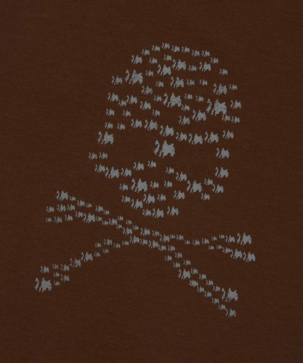 스웨이드(SUADE) ALBINO SKULL CROP TEE [BROWN]