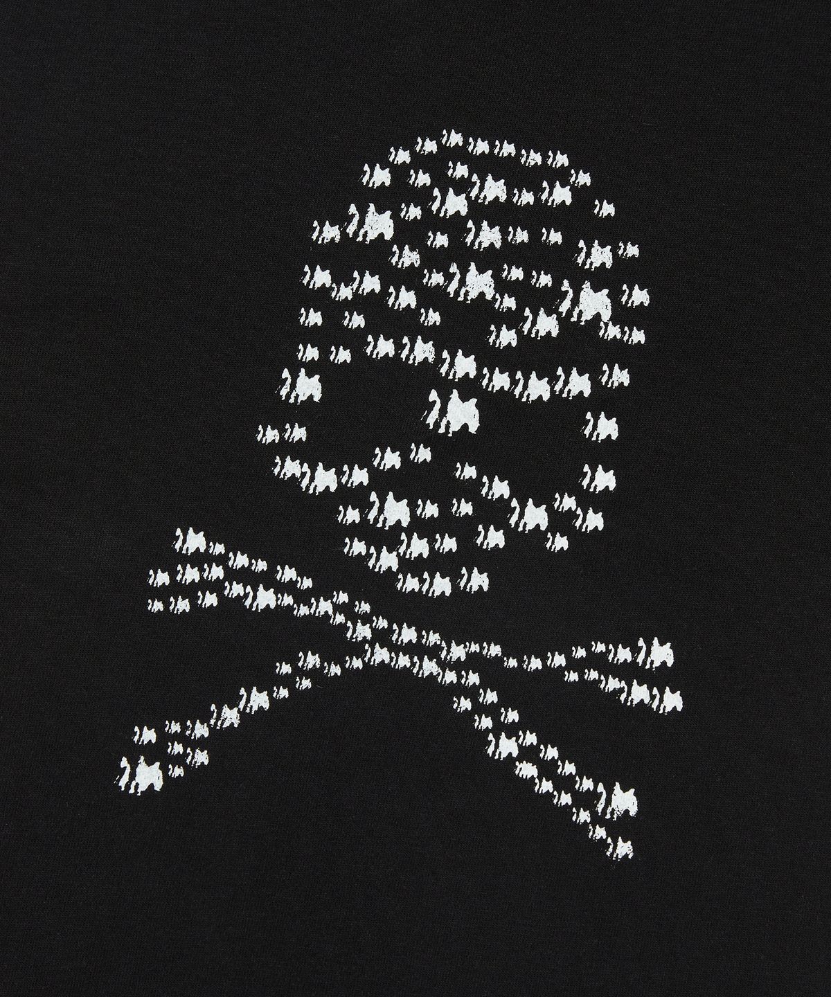 스웨이드(SUADE) ALBINO SKULL CROP TEE [BLACK]