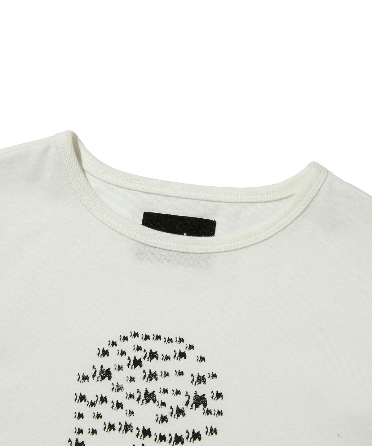 스웨이드(SUADE) ALBINO SKULL CROP TEE [OFF WHITE]
