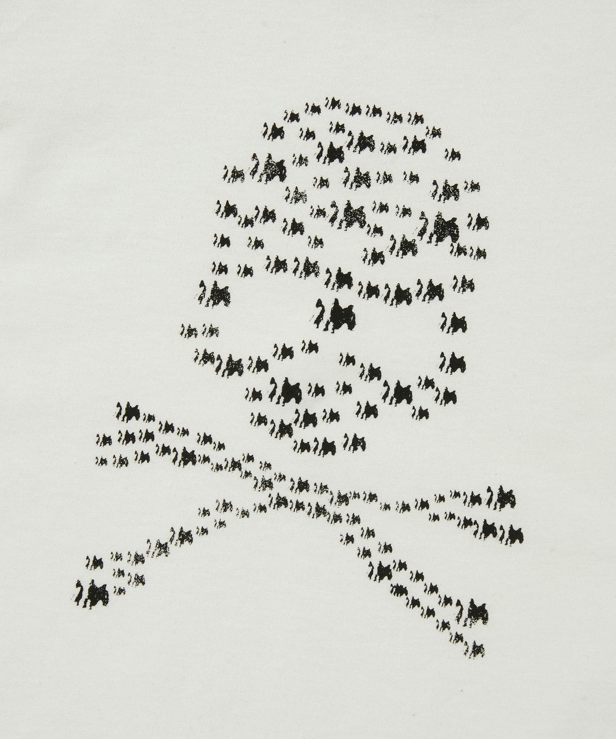 스웨이드(SUADE) ALBINO SKULL CROP TEE [OFF WHITE]
