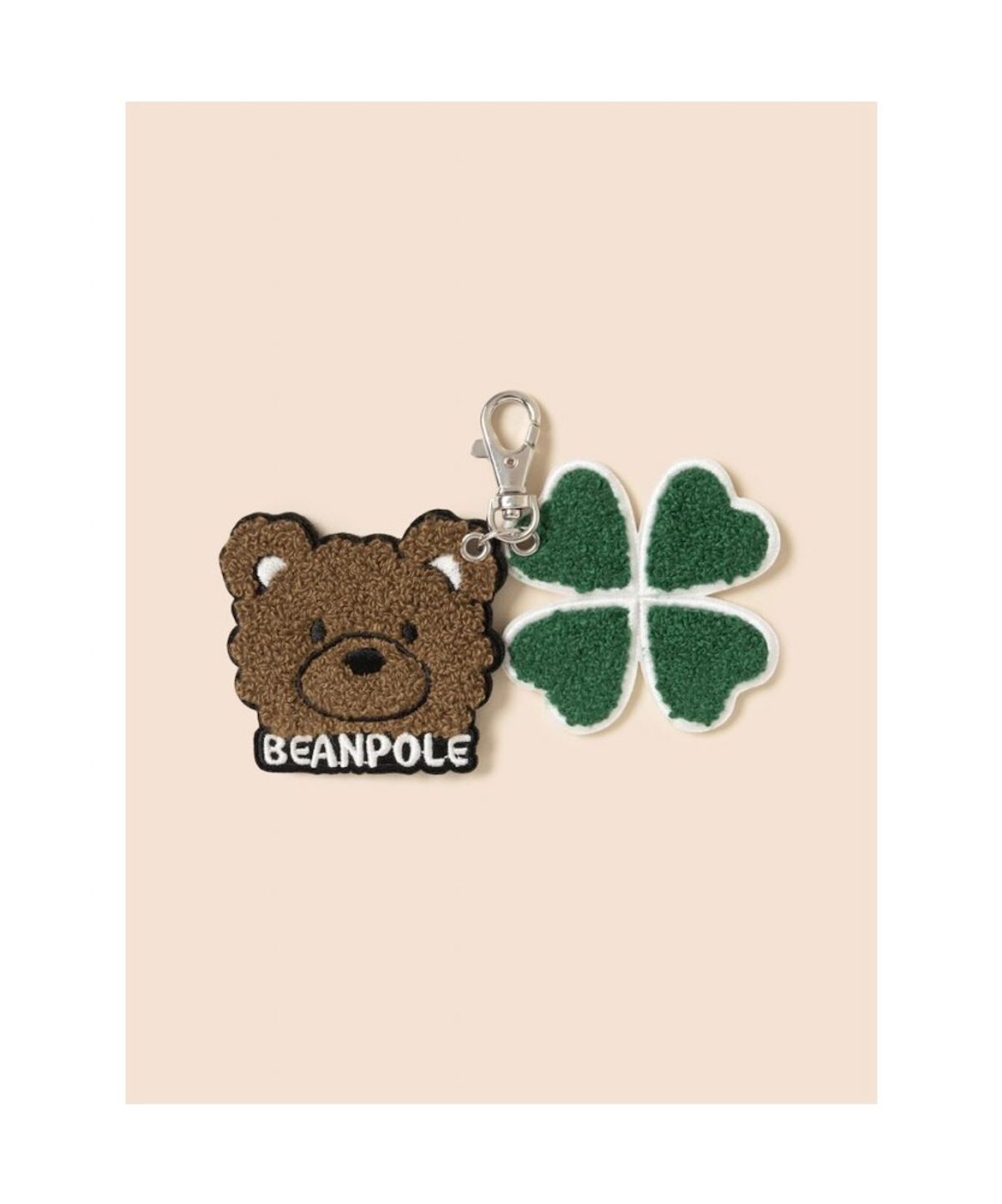 빈폴 키즈(BEANPOLE KIDS) 곰돌이 폴키 & 클로버 키링  브라운 (BI57D2U50D) (BI57D2U50D) (BI57D2U50D)