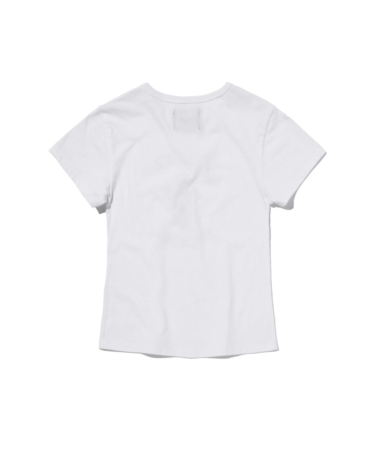 스웨이드(SUADE) CHECKERED CROSS CROP TEE [WHITE]