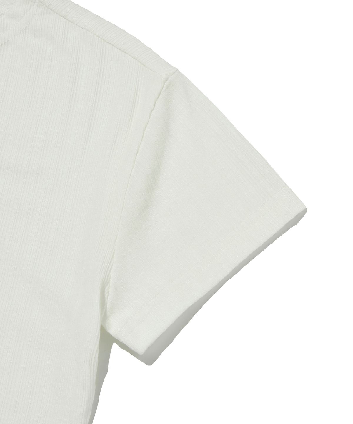 스웨이드(SUADE) BUTTON CROP TEE [IVORY]