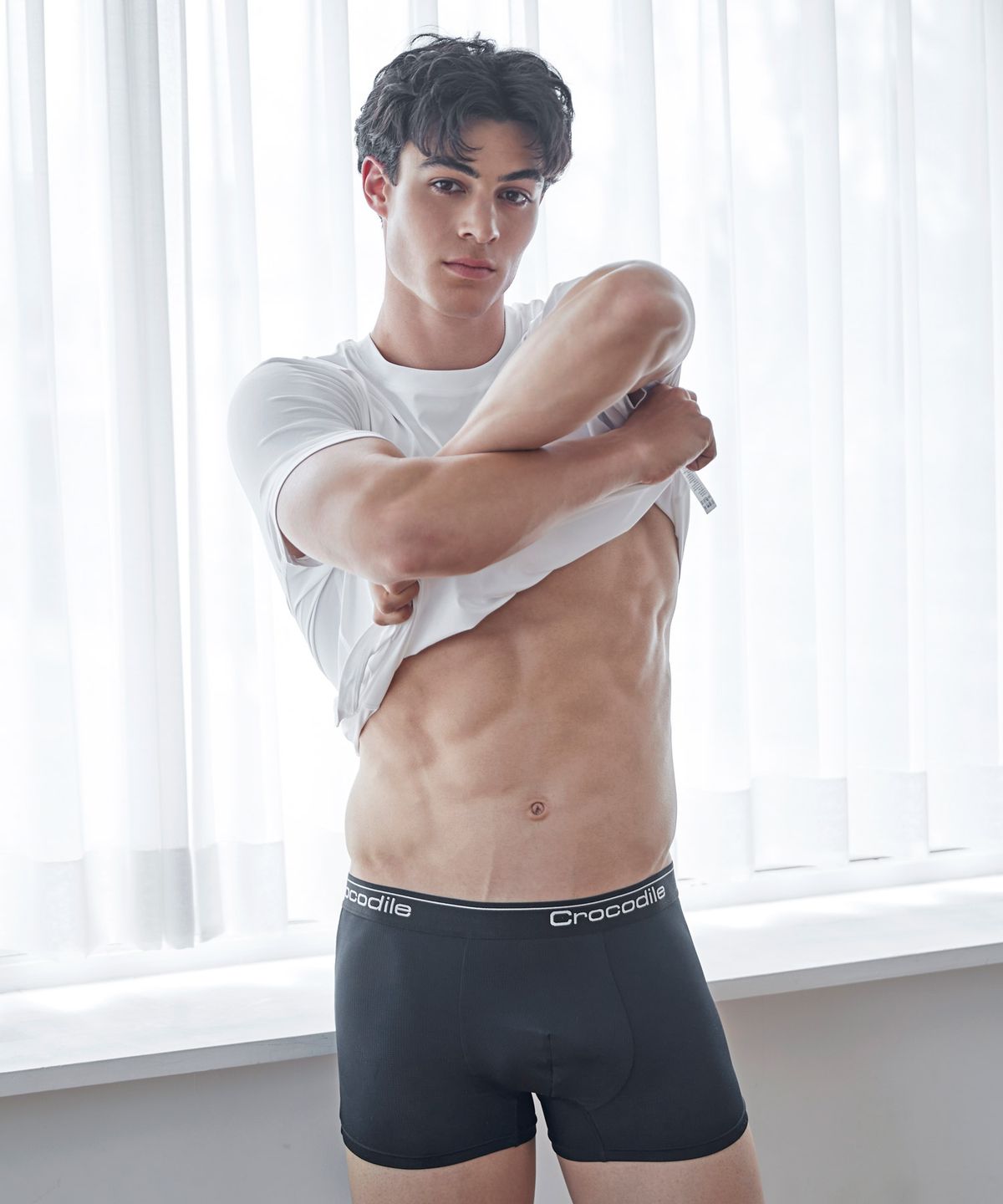 크로커다일 이너웨어(CROCODILE INNERWEAR) [5PACK] 남성 에어로쿨 메쉬 드로즈 (CDJM001_02)