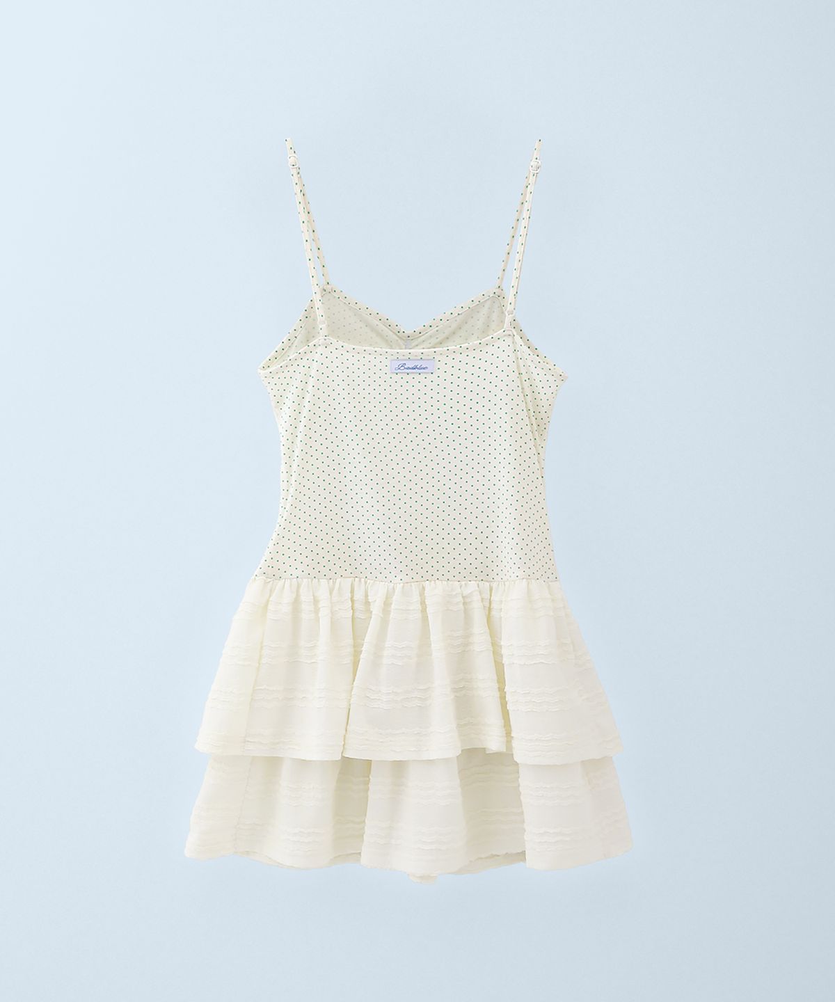 배드블루(BADBLUE) Dot Garden Dress Ivory