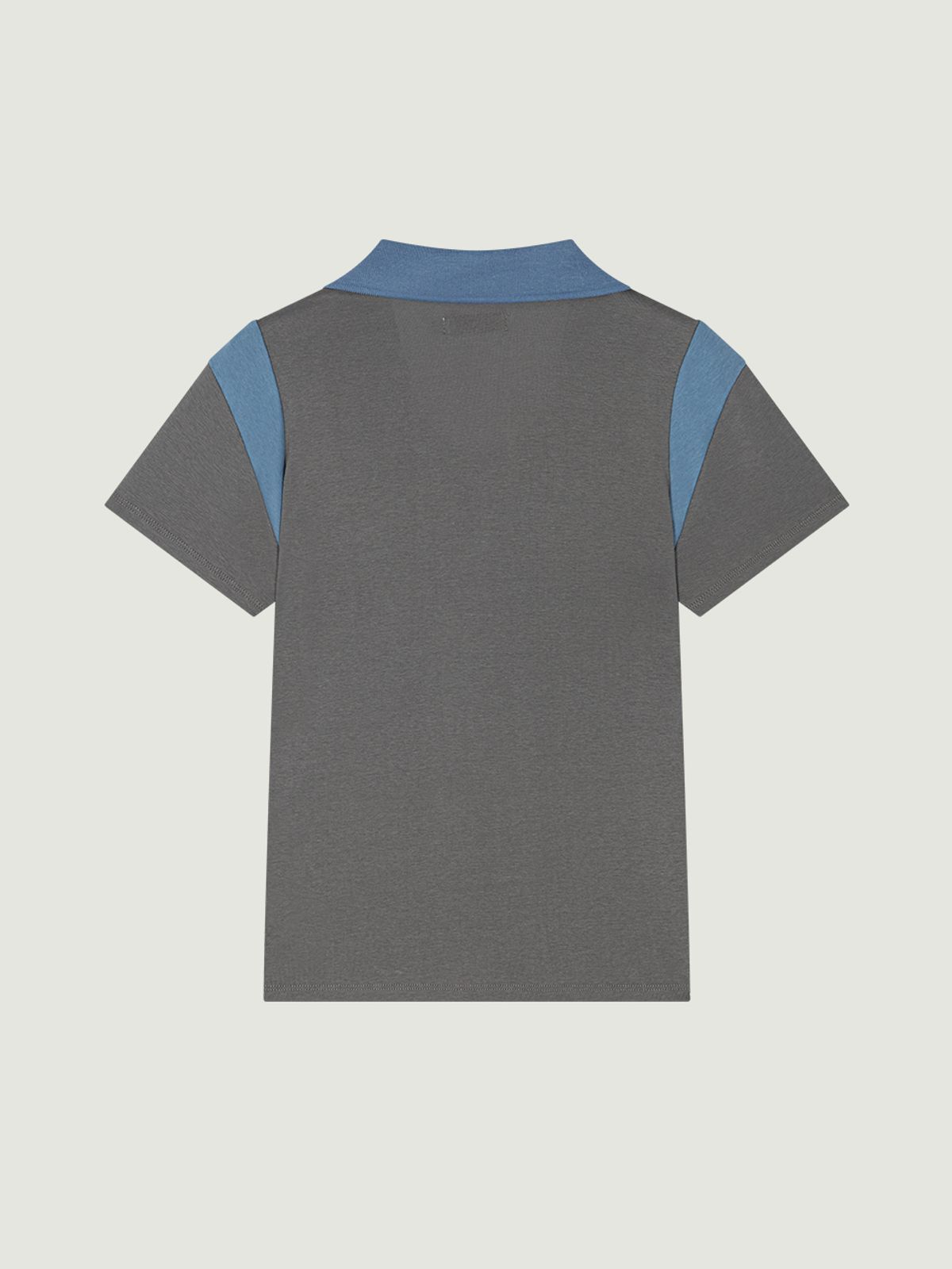 그로브(GROVE) ELA U-NECK COLLAR T-SHIRT (GREY)