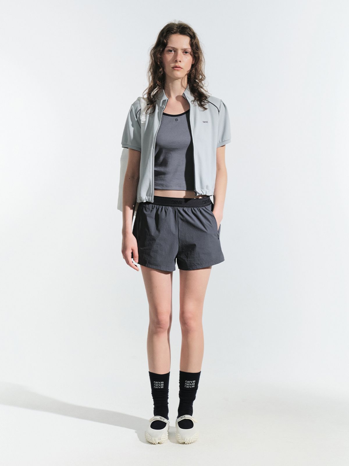 그로브(GROVE) MIST ZIP-UP JUMPER (GREY)