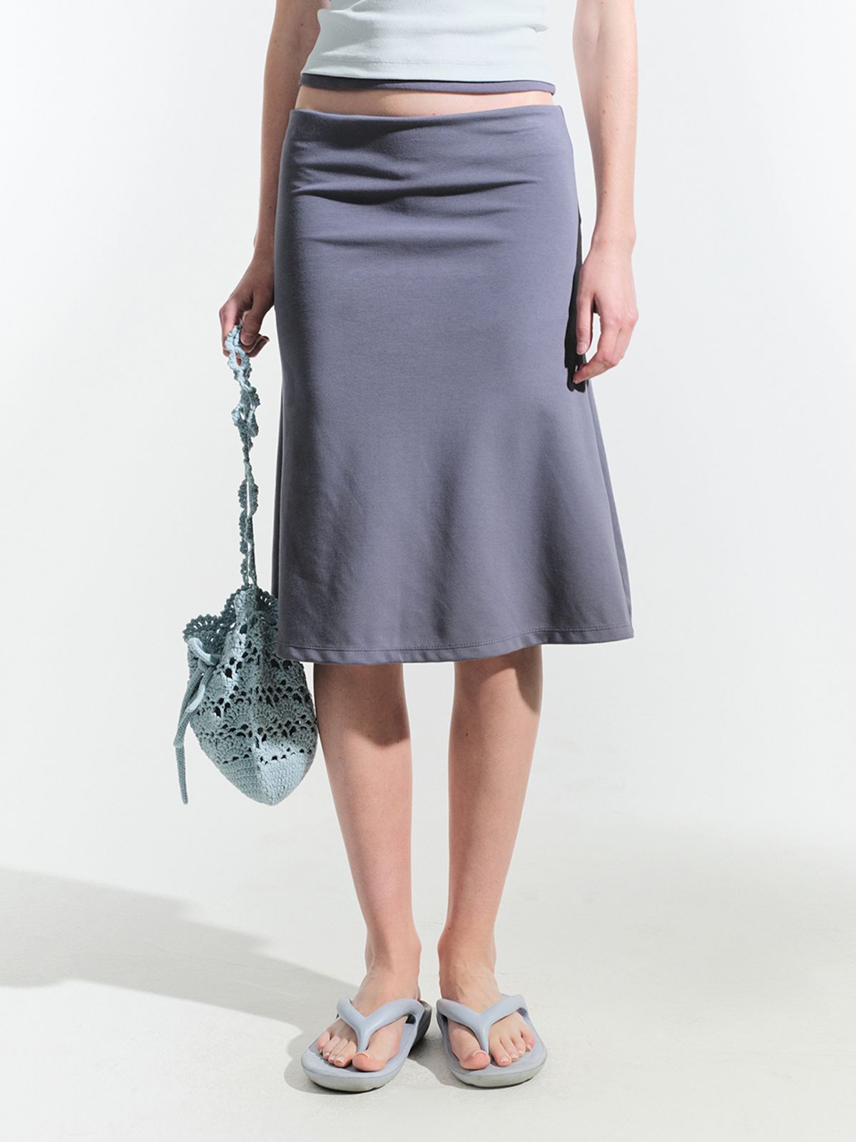그로브(GROVE) LEVIN KNIT BAG (LIGHT BLUE)