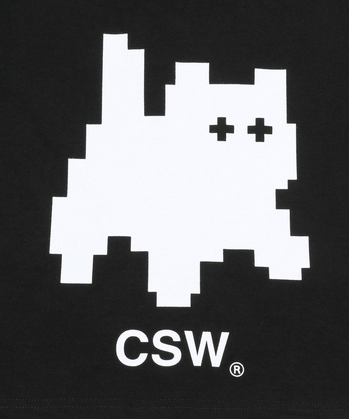 캣세이브더월드(CATSAVETHEWORLD) 멜팅 시그니처 빅 로고 크롭 티 (2컬러)