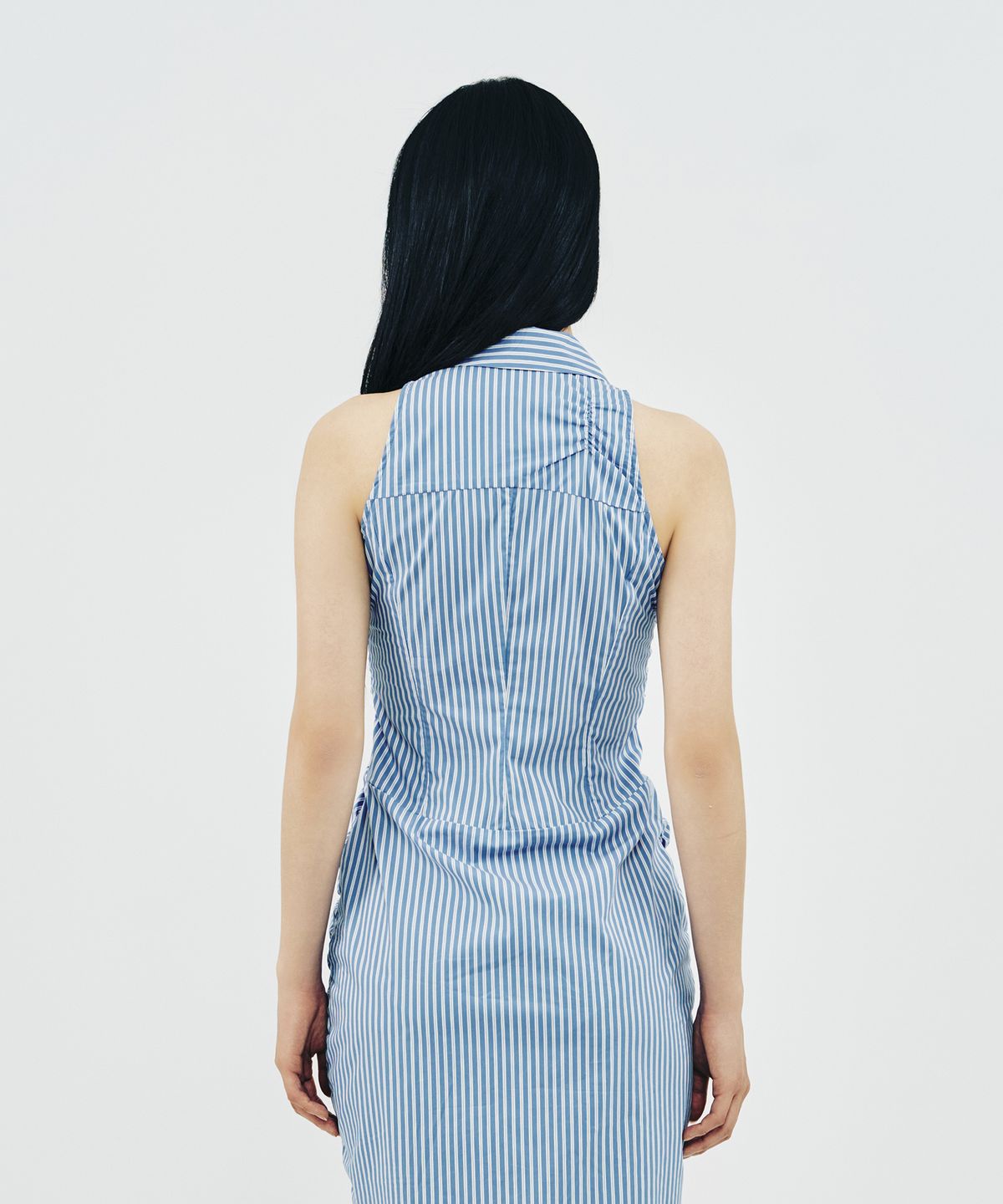 페노메논시퍼(PHENOMENON SEEPER) SHIRRING MINI DRESS_BL