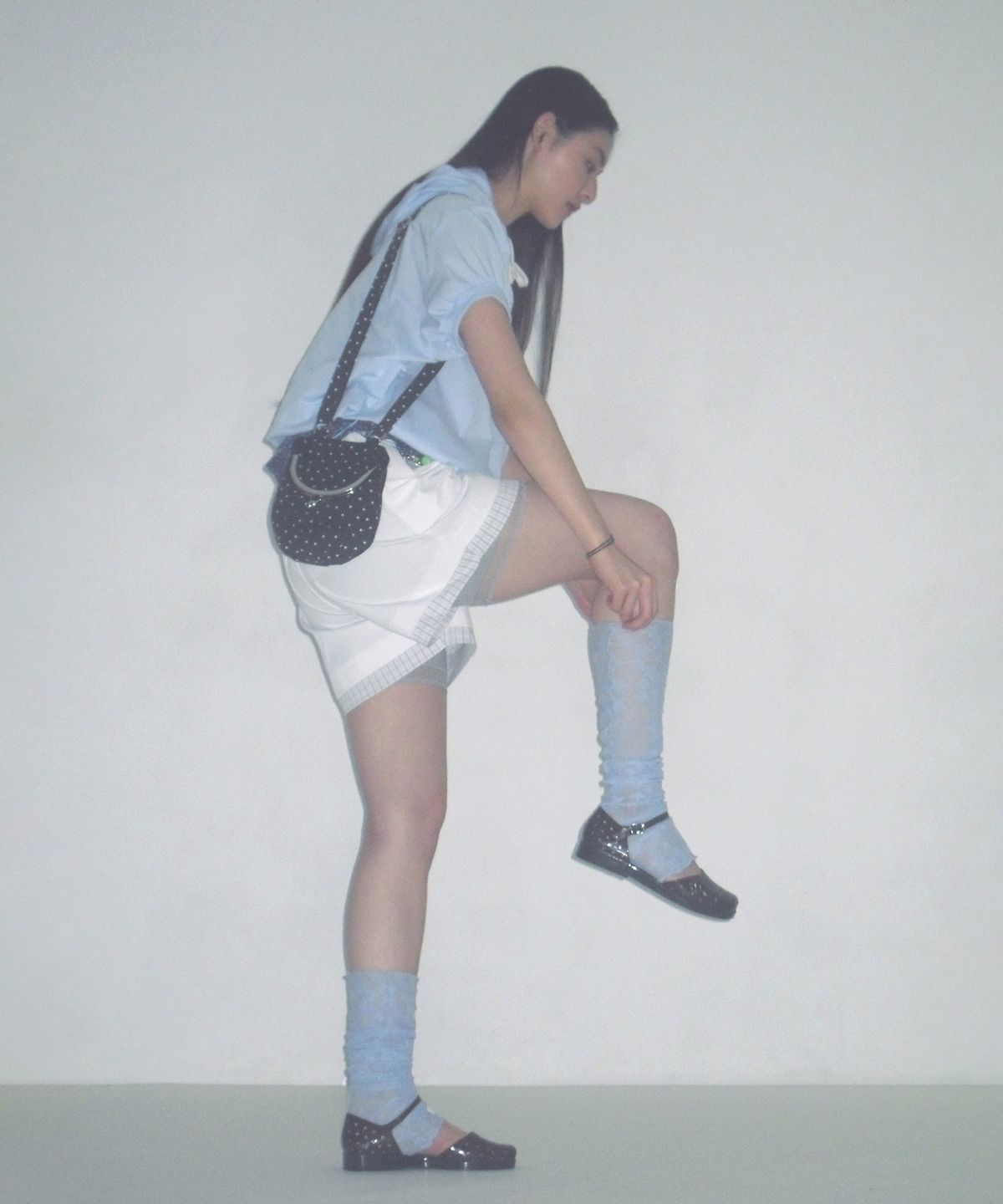 배드블루(BADBLUE) Milky Way Leg Warmer Skyblue