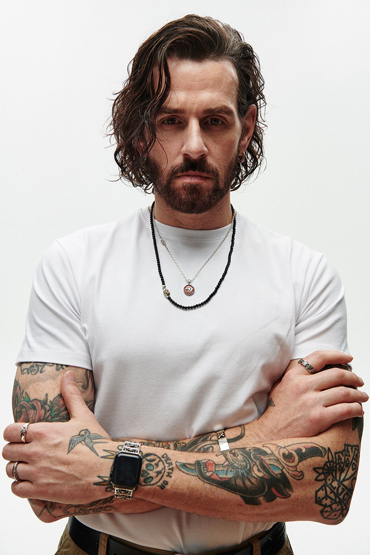 어나니머스아티즌(ANONYMOUS ARTISAN) Oldschool Frame Symbol Pendant - snake