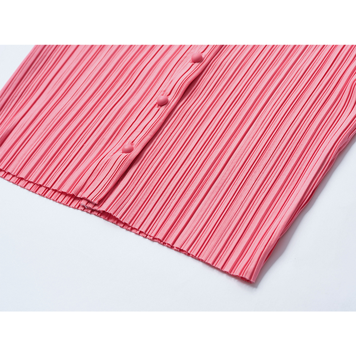 라메종드도도(LA MAISON DE DODO) Clair Summer Blouse in Pleats (Watermelon Pink)_여아용 플리츠 블라우스