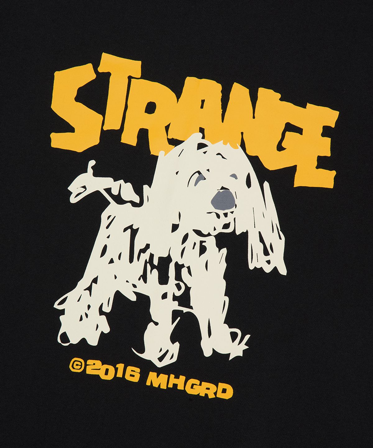 마하그리드(MAHAGRID) STRANGE PUPPY TEE BLACK(MG2FMMT506A)