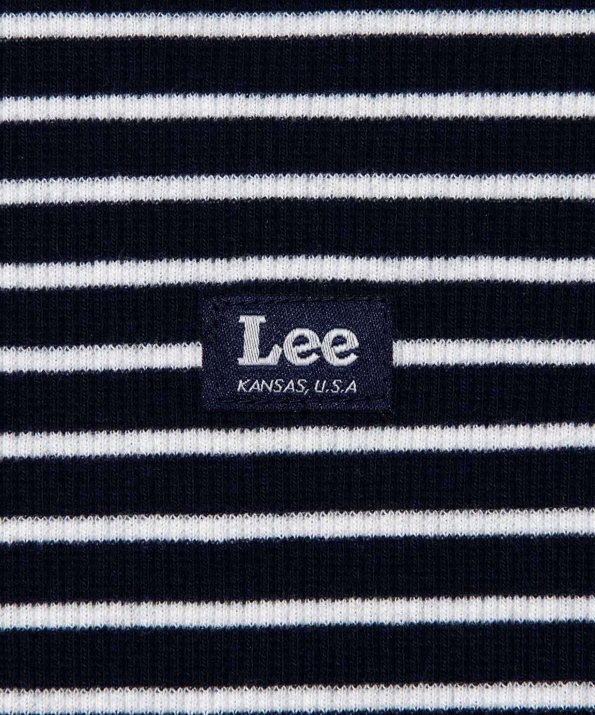 리(LEE) 우먼 스트라이프 긴팔 티셔츠 네이비