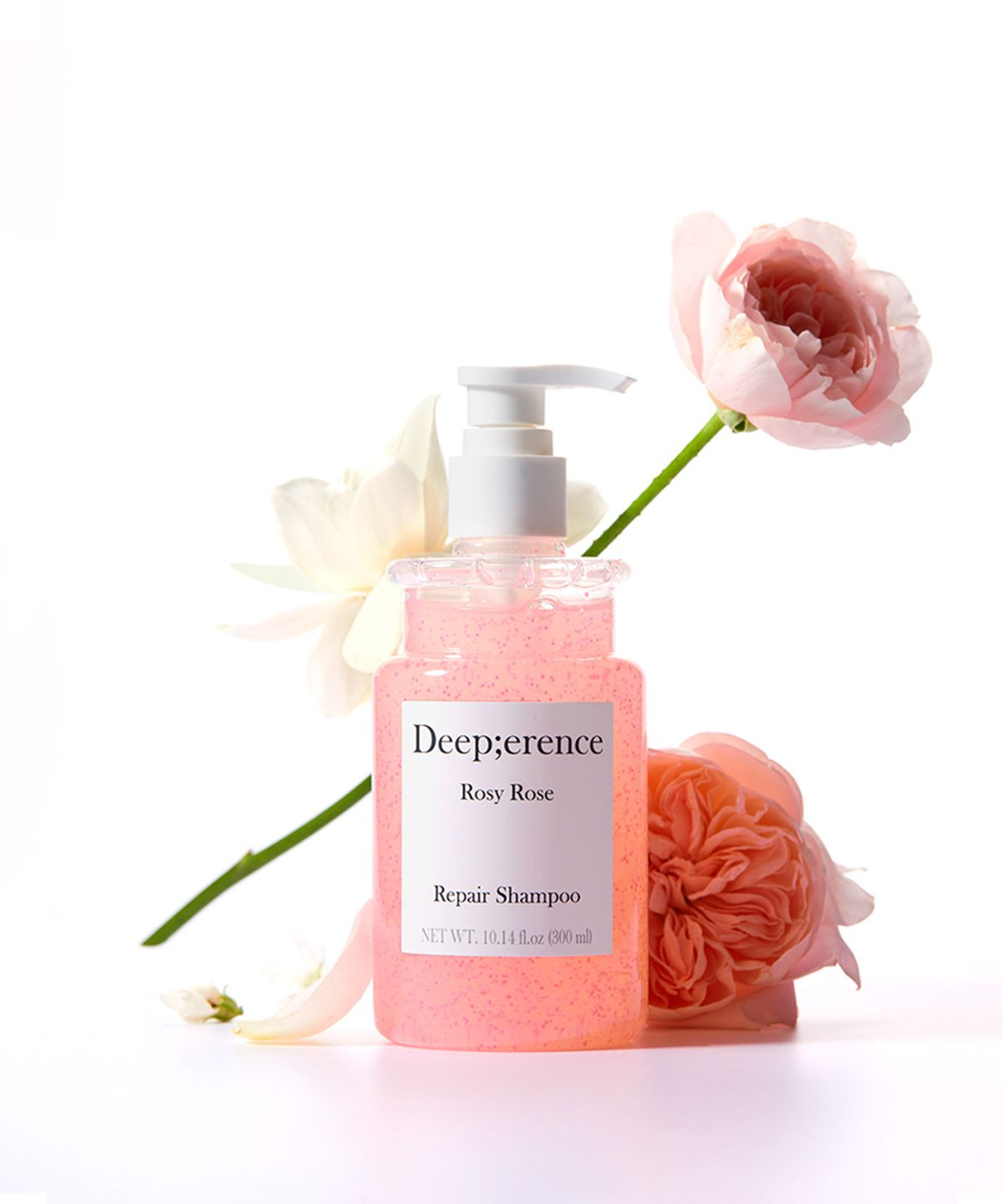 딥퍼랑스(DEEPERENCE) [로지로즈 라인/쇼핑백증정] 퍼퓸 헤어 샴푸 300ml + 퍼퓸 헤어에센스 30ml + 로즈 헤어타이