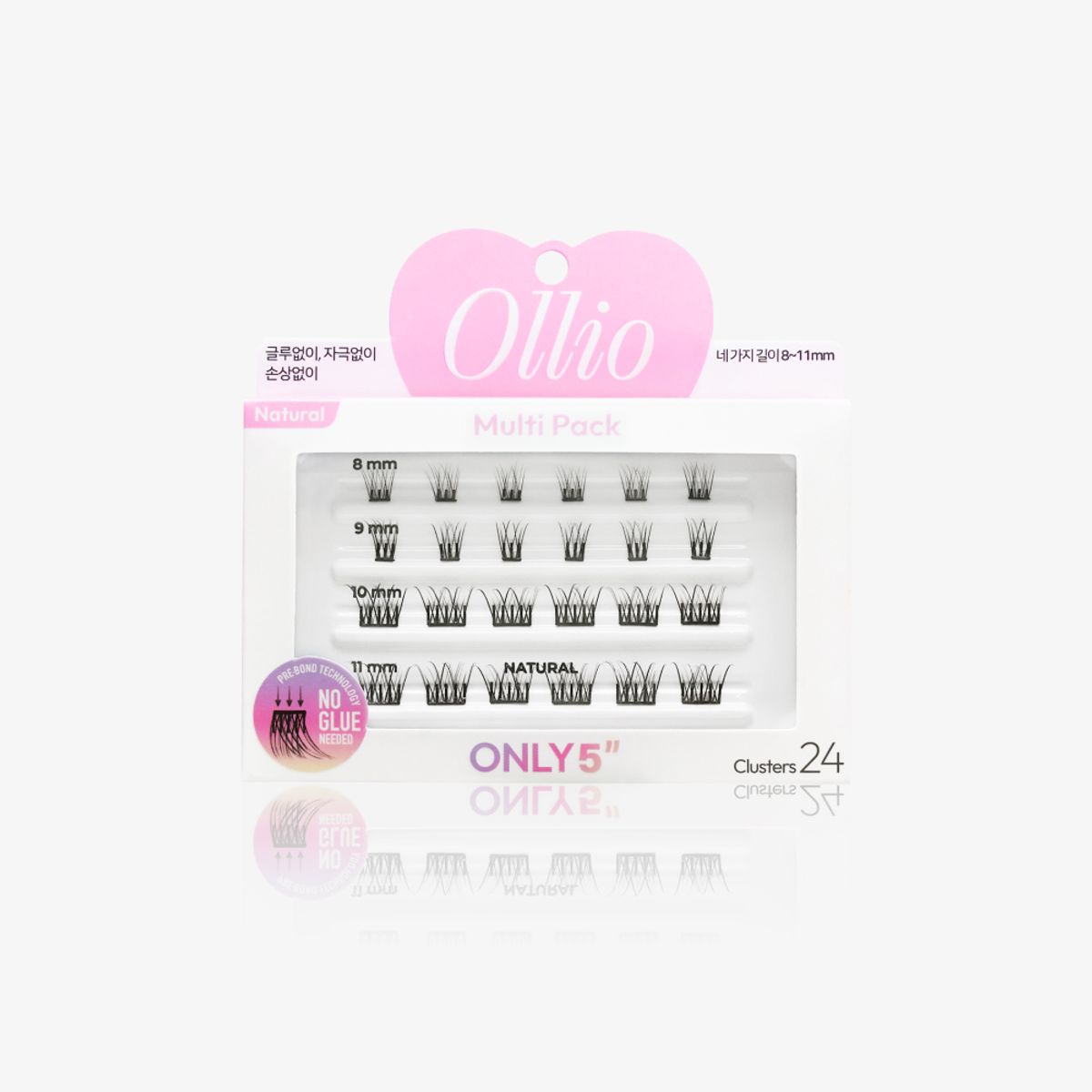 올리오(OLLIO) 노글루 속눈썹 멀티팩 (5종 택1)