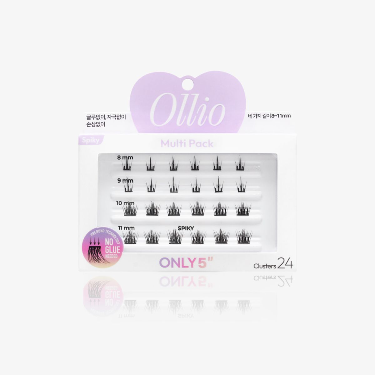 올리오(OLLIO) 노글루 속눈썹 멀티팩 (5종 택1)