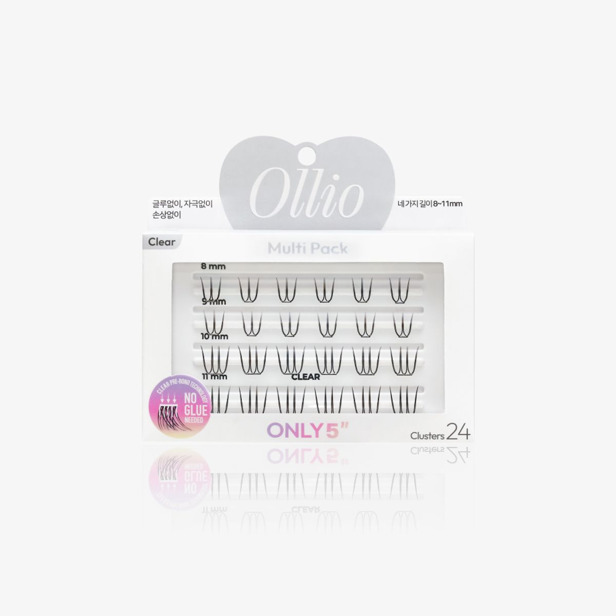올리오(OLLIO) 노글루 속눈썹 멀티팩 (5종 택1)