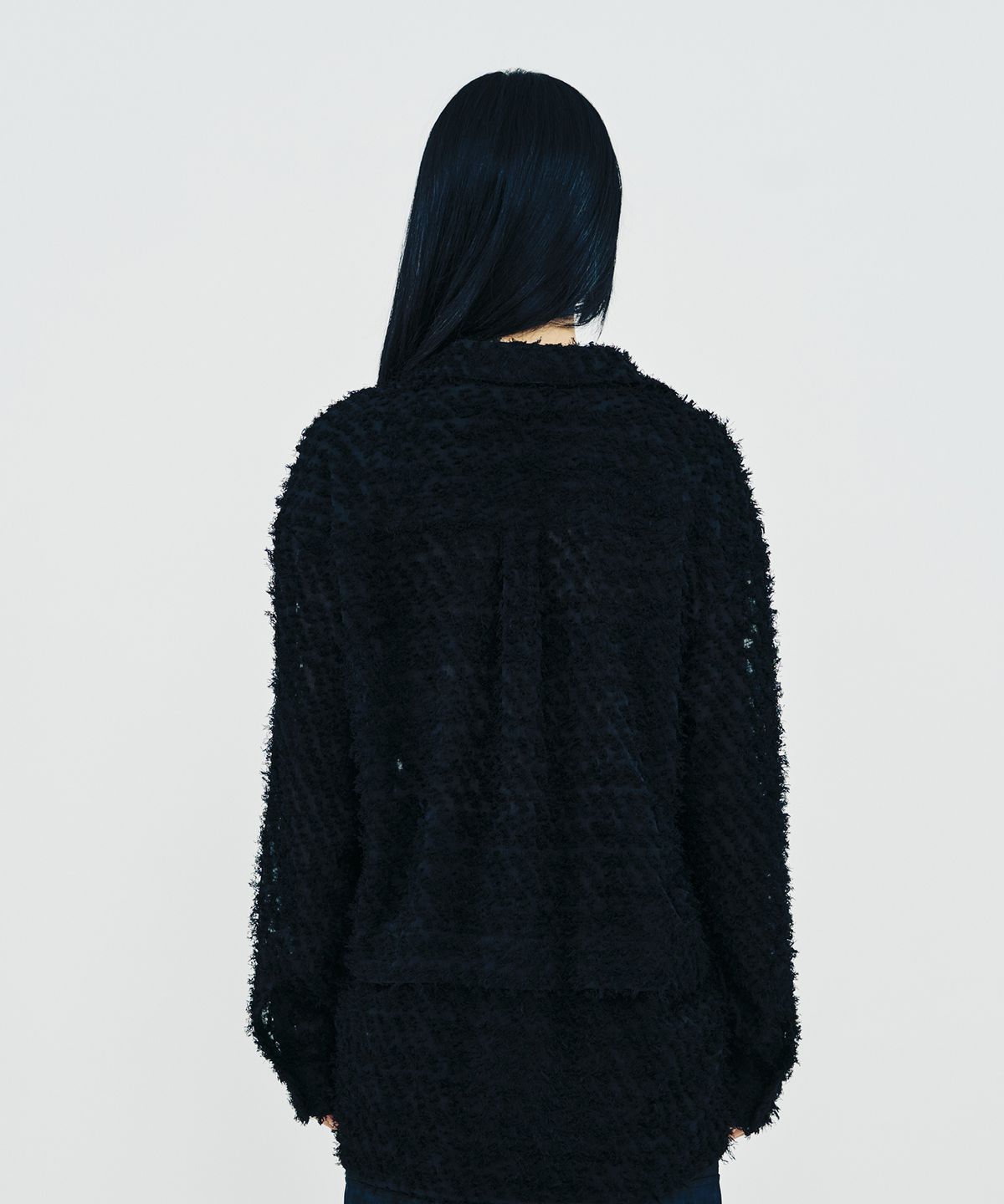 페노메논시퍼(PHENOMENON SEEPER) TASSEL FLY SHIRT_BK