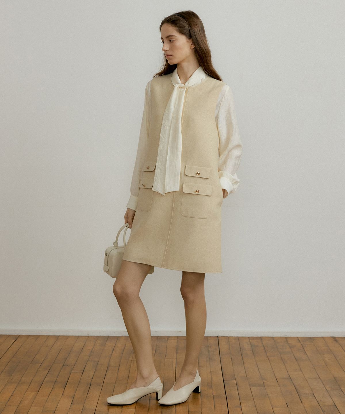 오떼뜨(OCTETTE) BUTTON UP CLASSIC OPS_2COLOR