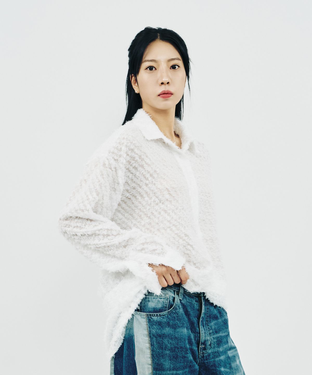 페노메논시퍼(PHENOMENON SEEPER) TASSEL FLY SHIRT_WT