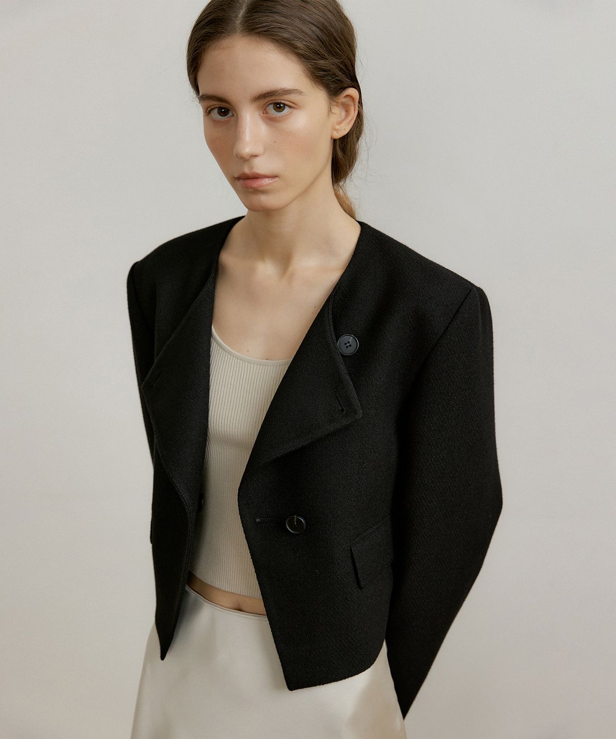 오떼뜨(OCTETTE) LIA DIAGONAL LINE JK_2COLOR