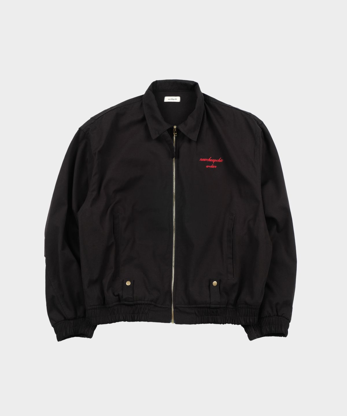 뉴치프시크디피(NEWCHEAPCHICDP) Remnant pure work jacket (black)