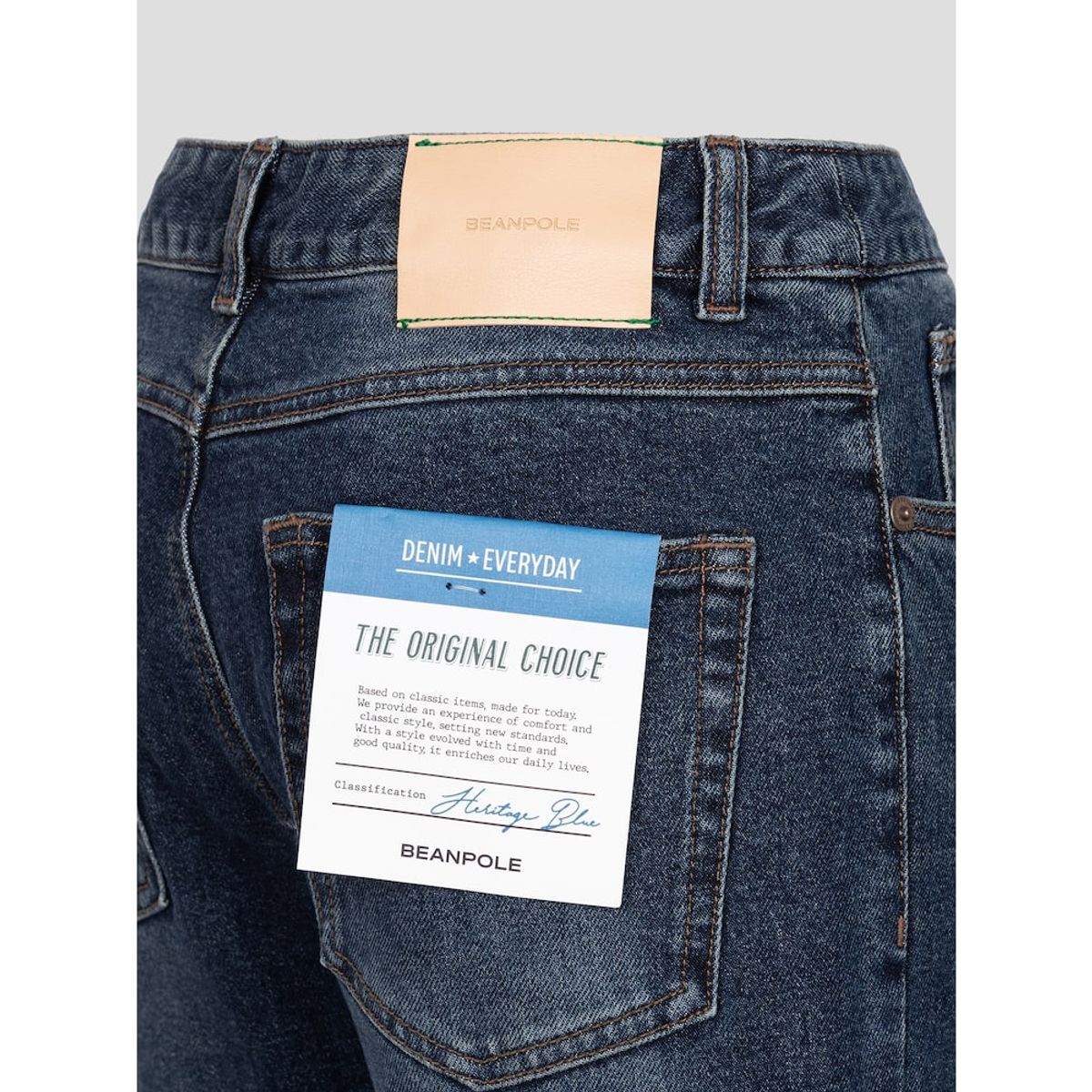 빈폴 레이디스(BEANPOLE LADIES) [Essential] 스트레이트 데님  네이비 (BF5721E11R)