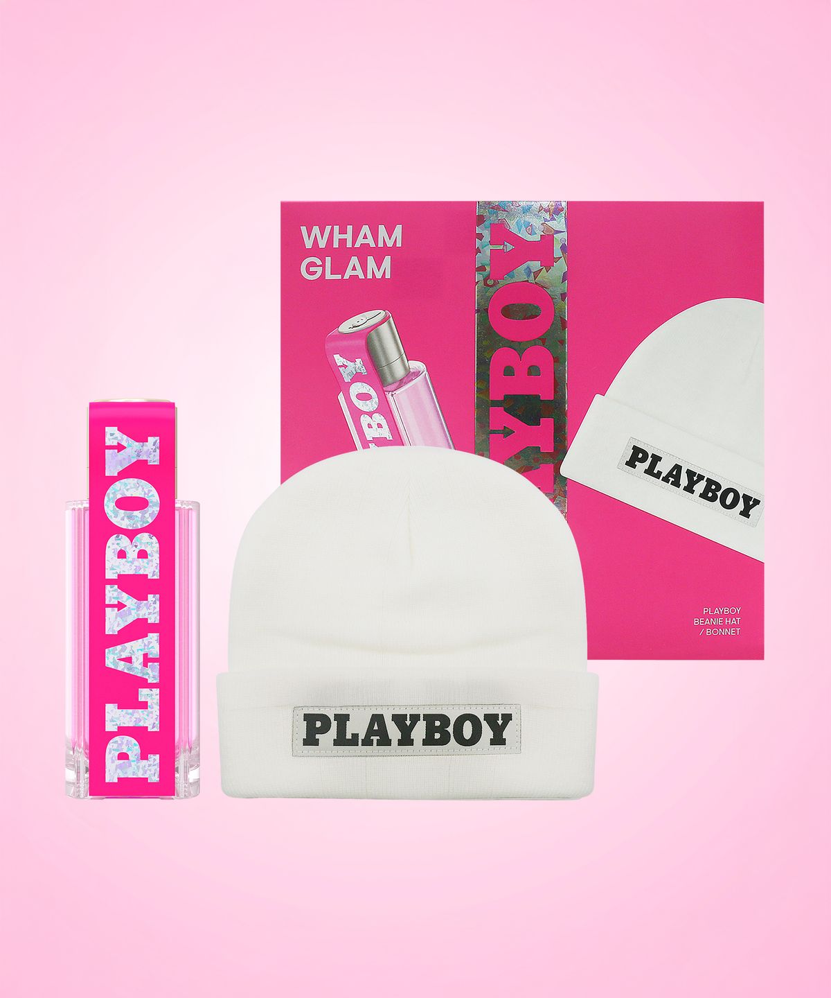 플레이보이 퍼퓸(PLAYBOY PERFUME) 왬글램 EDT 40ML+모자 기프트 세트