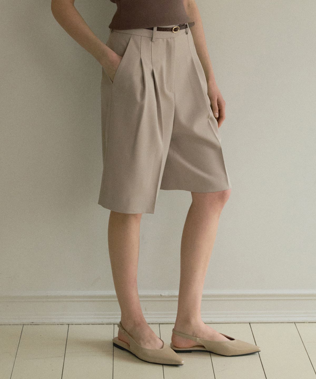 오떼뜨(OCTETTE) DEAR BERMUDA PANTS_2COLOR