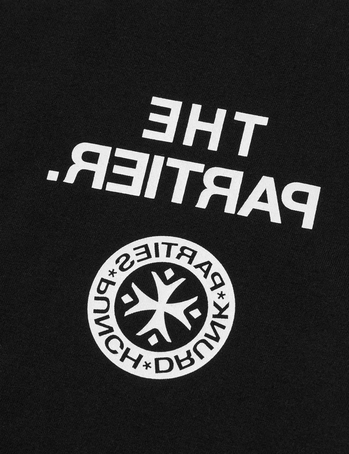 펀치드렁크파티즈(PUNCH DRUNK PARTIES) The Partier Ringer Tee (BLACK)