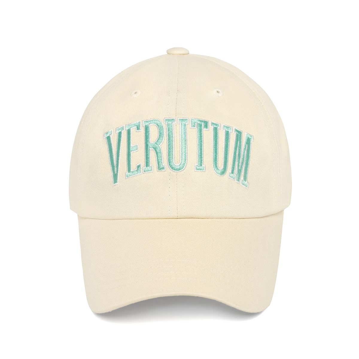 베루툼(VERUTUM) 빅 아치 로고 볼캡 아이보리