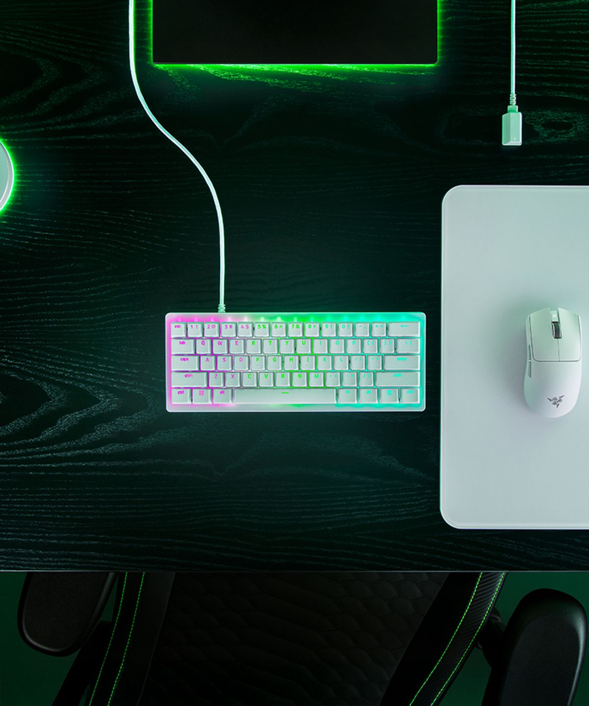 레이저(RAZER) Huntsman V3 Pro Mini White US 게이밍 키보드