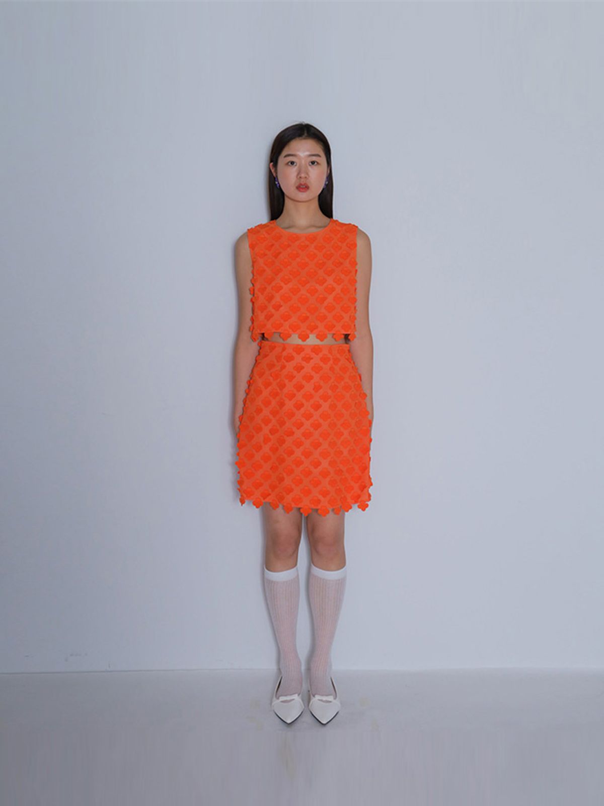 봄날 부티크(BOMNAL BOUTIQUE) 클로이 블라우스 _ 오렌지