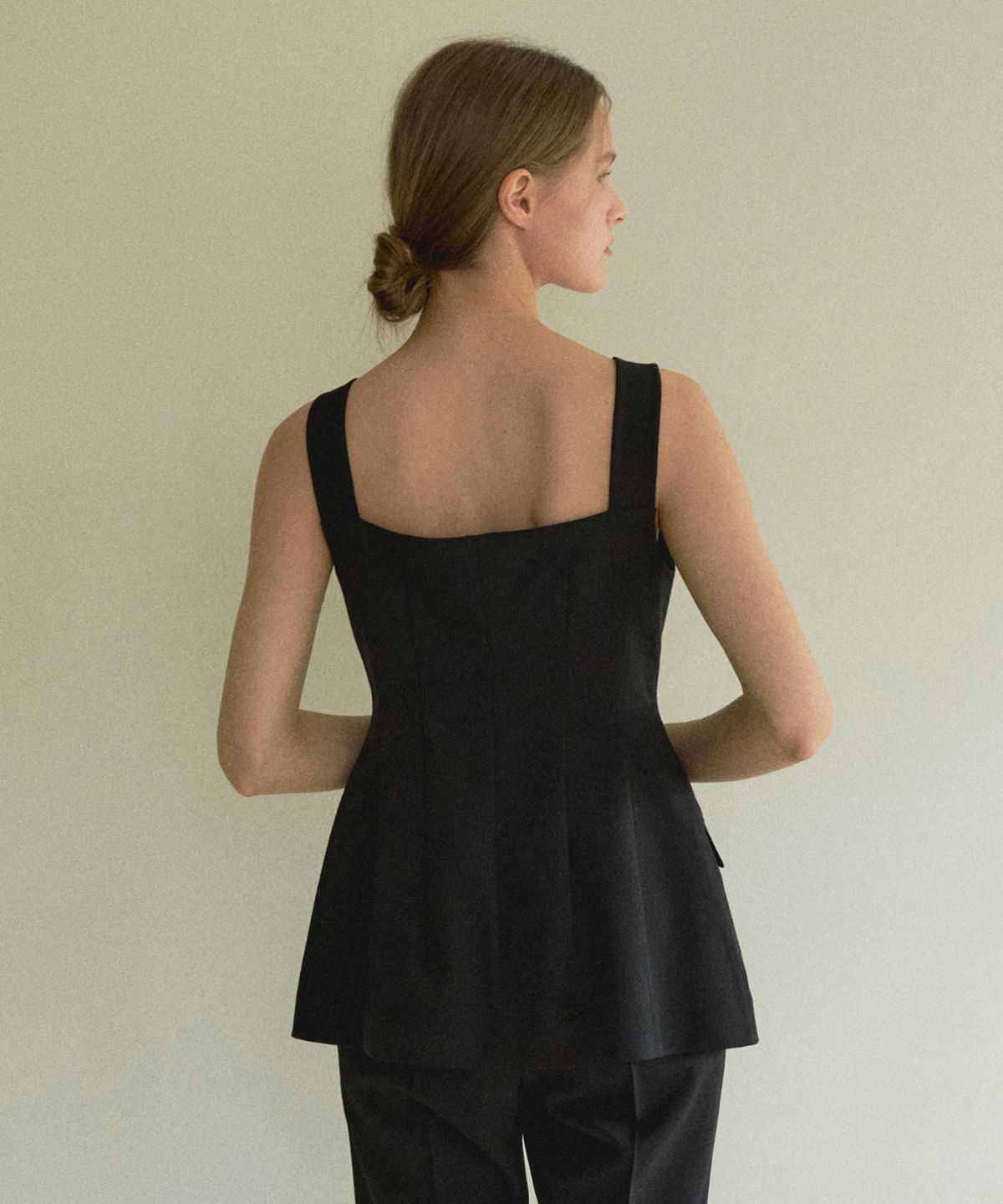 오떼뜨(OCTETTE) BUSTIER JACKET-BLACK