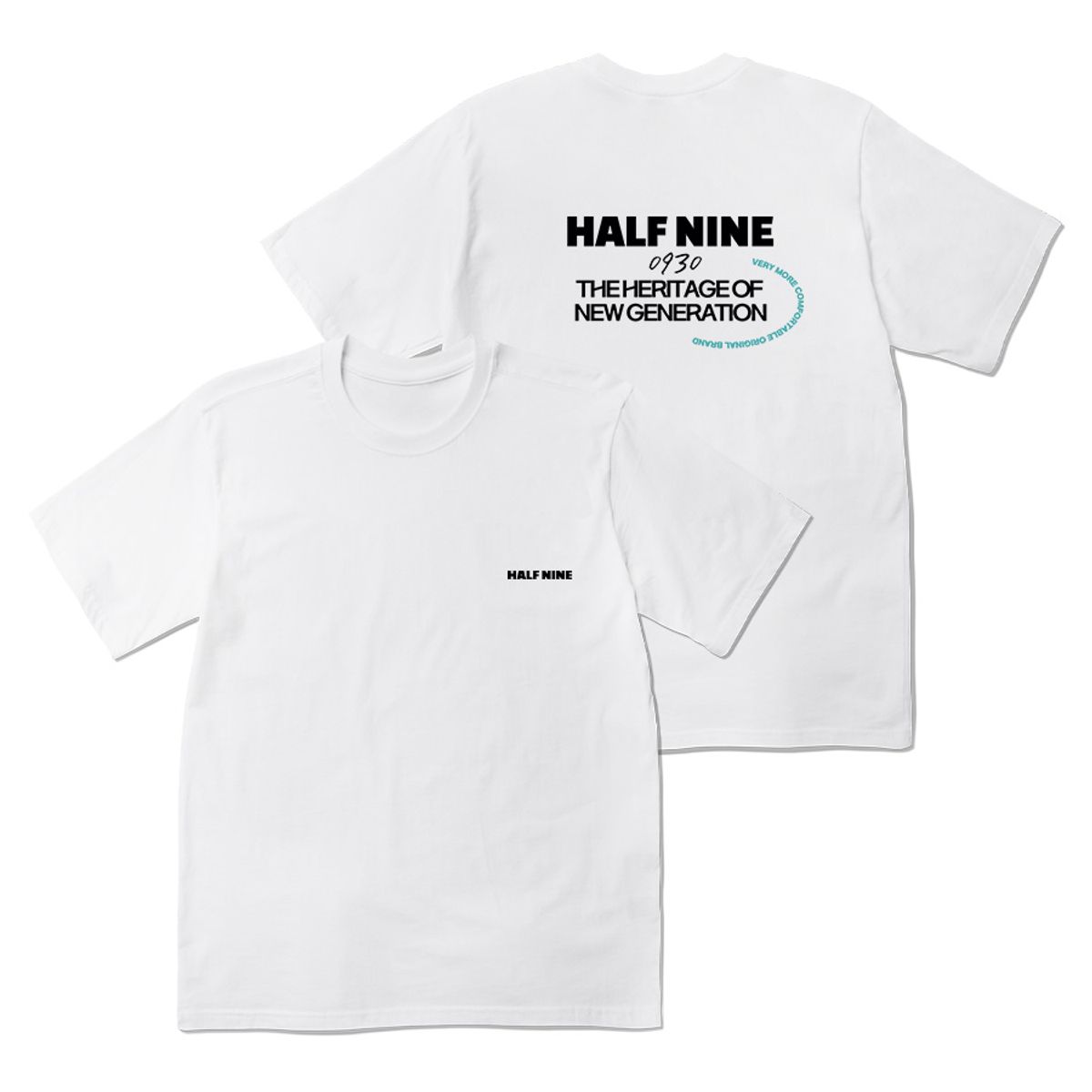 하프나인(HALFNINE) 라운딩 반팔티 E04BRD_HBX10161 [2color]
