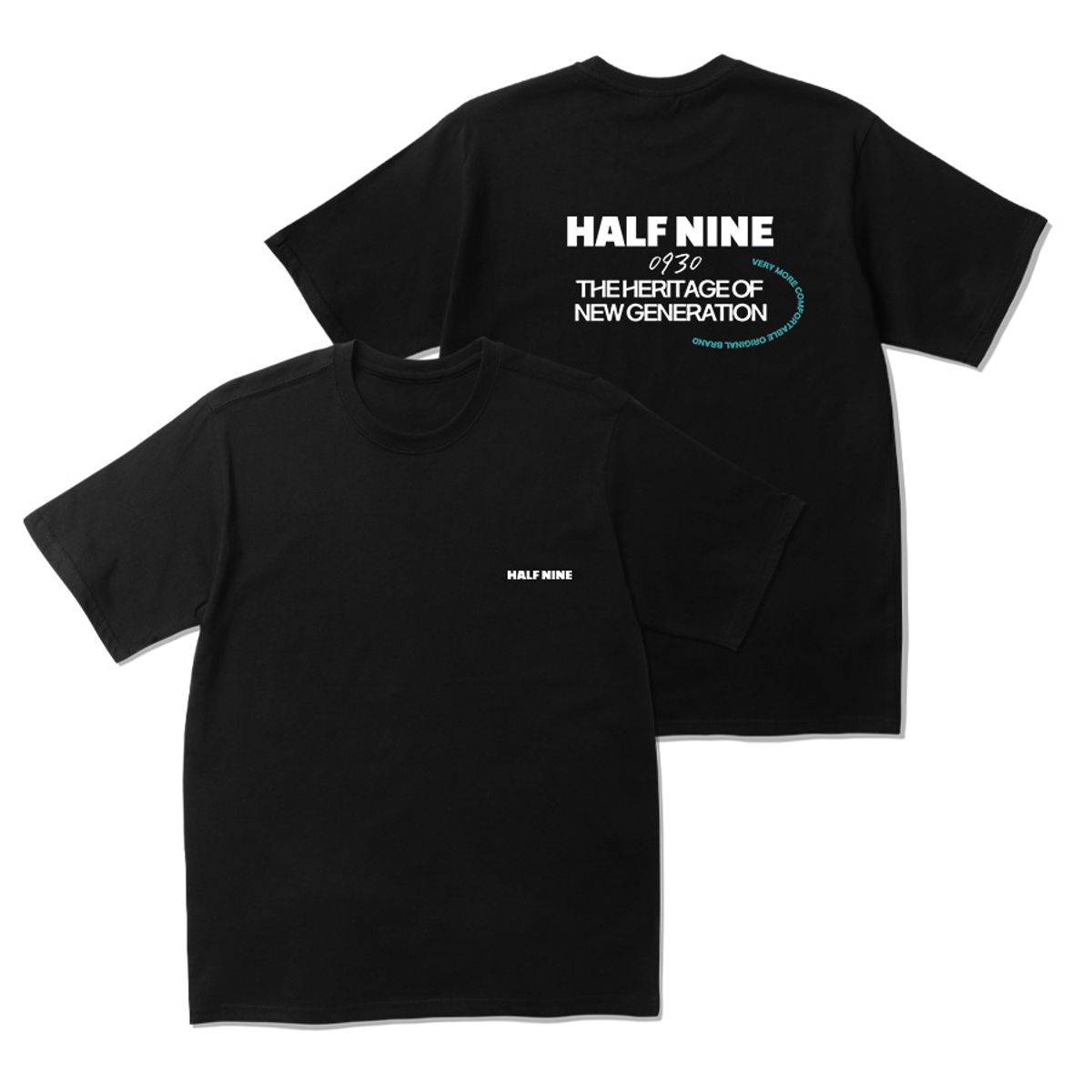 하프나인(HALFNINE) 라운딩 반팔티 E04BRD_HBX10161 [2color]