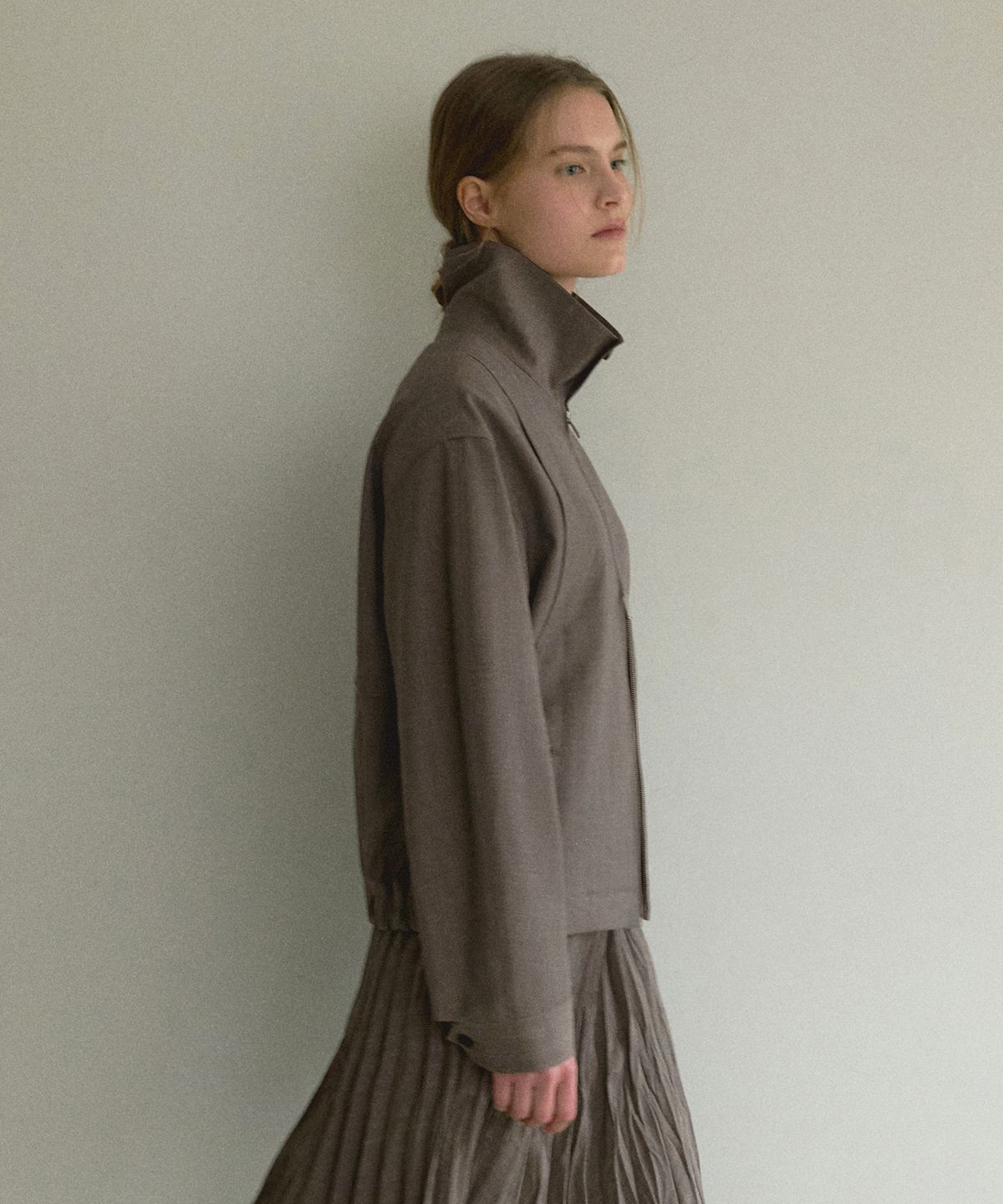 오떼뜨(OCTETTE) BOY BLOUSON JK_BROWN