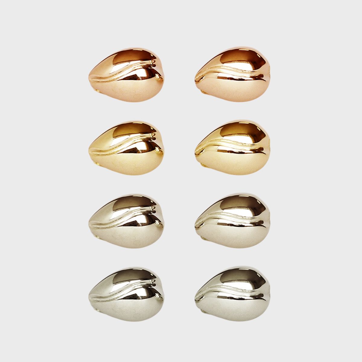러비앤비(LOVEENB) [14K gold] 로지 물방울 원터치 귀걸이