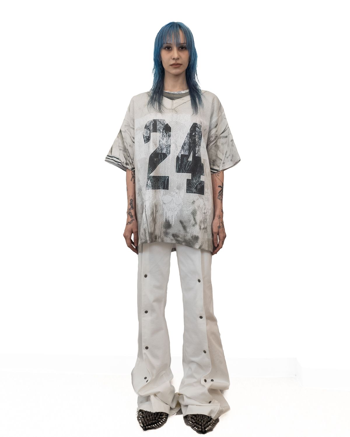 도그마 엑스(DOGMA EHKS) OVERSIZED FOOTBALL JERSEY TROMPE LOEI TOP GREY