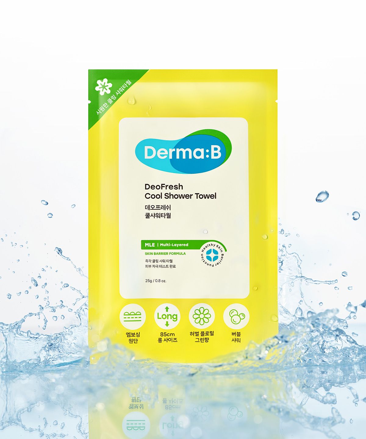 더마비(DERMAB) 데오프레쉬 쿨샤워타월 25G 10개