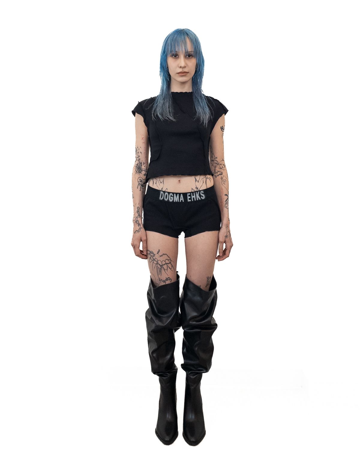 도그마 엑스(DOGMA EHKS) TORSO JERSEY TOP BLACK