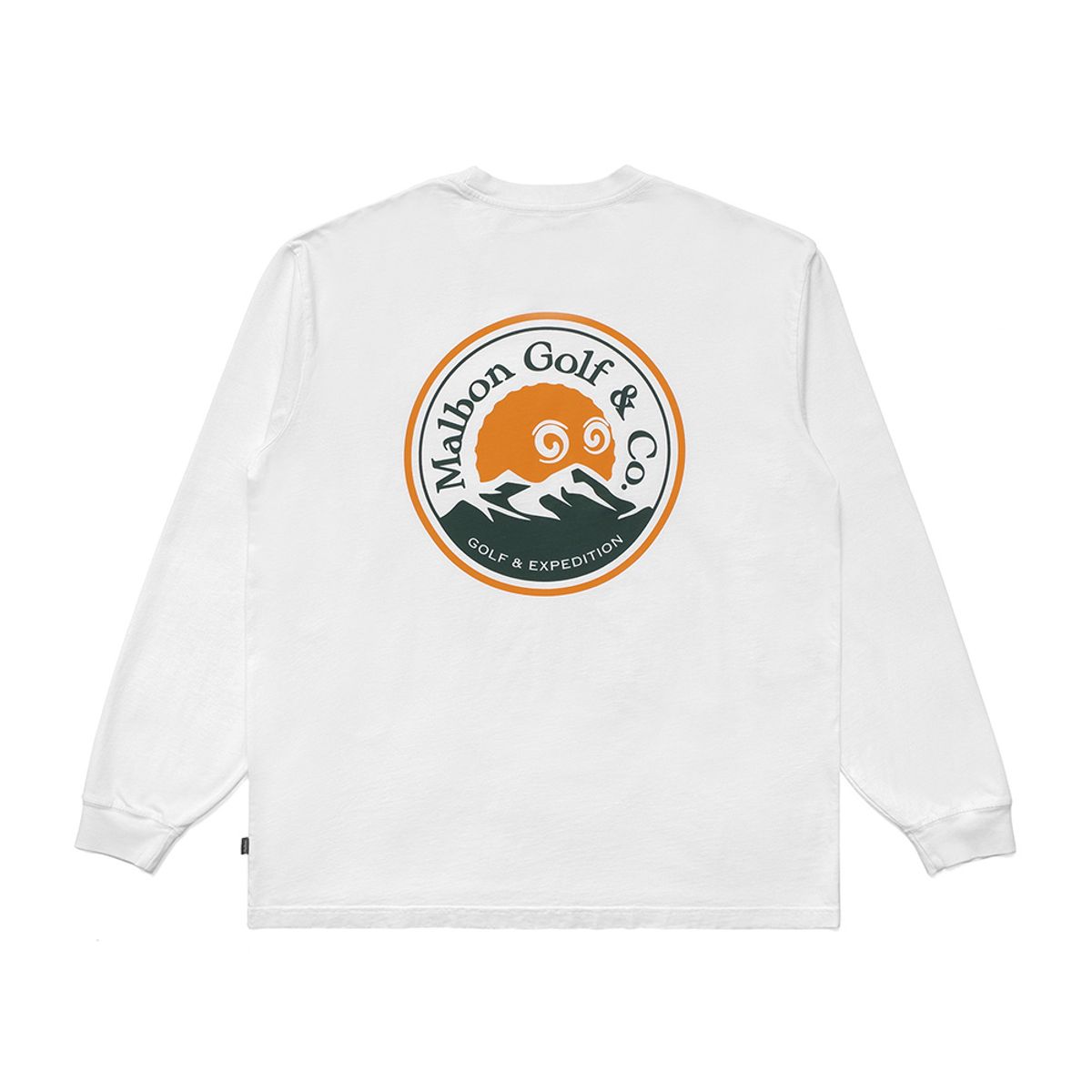 말본 골프(MALBON GOLF) [OUTDOORS CLUB] 익스페디션 롱슬리브 티셔츠 WHITE (MAN)