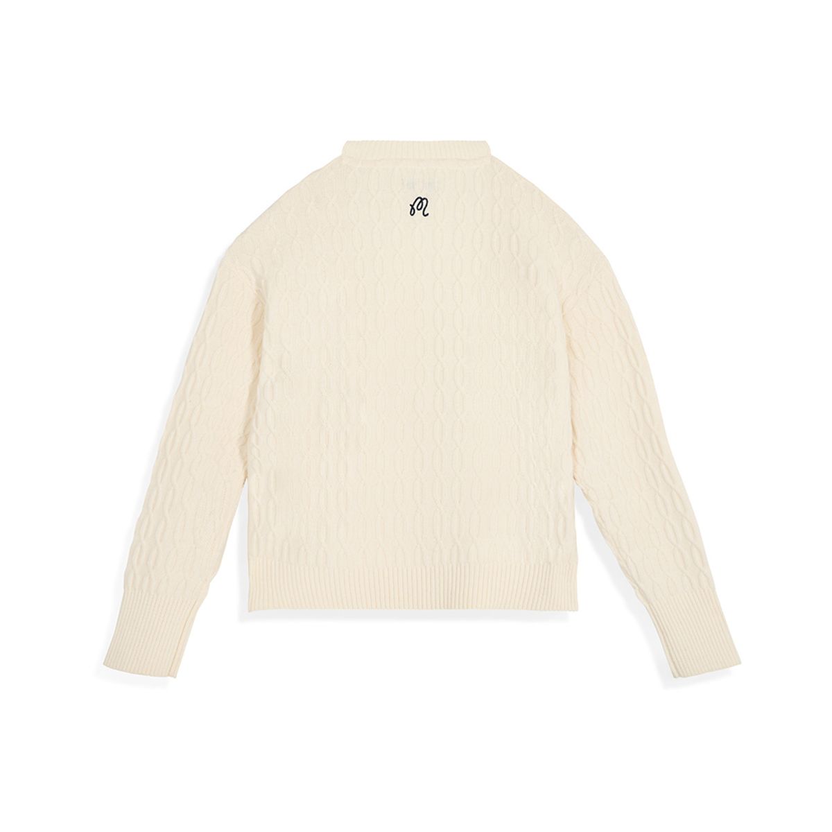 말본 골프(MALBON GOLF) [WOMENS COLLECTION] 가브리엘 케이블니트 스웨터 IVORY (WOMAN)