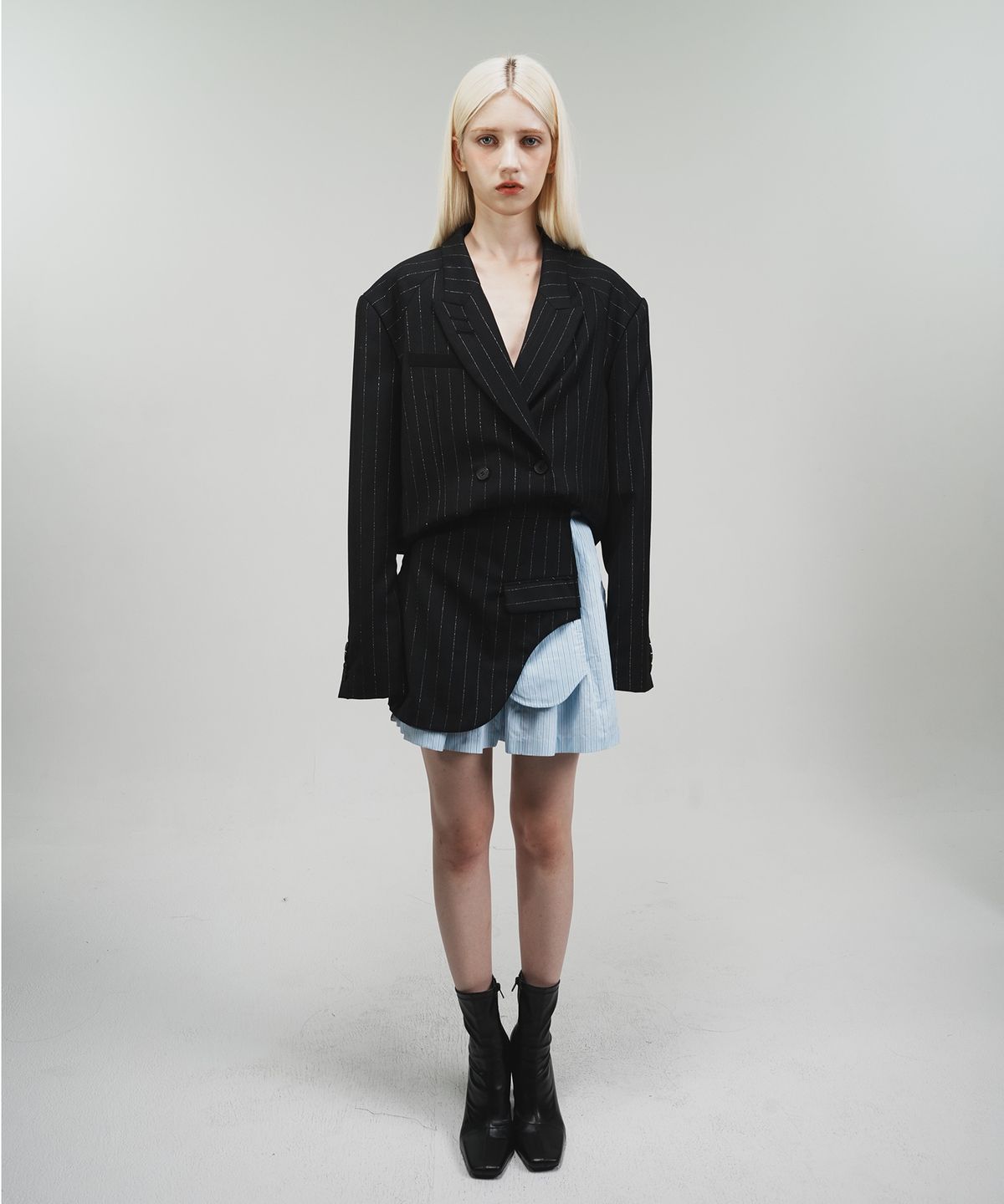 페노메논시퍼(PHENOMENON SEEPER) SHIRT PLEATS SKIRT PANTS