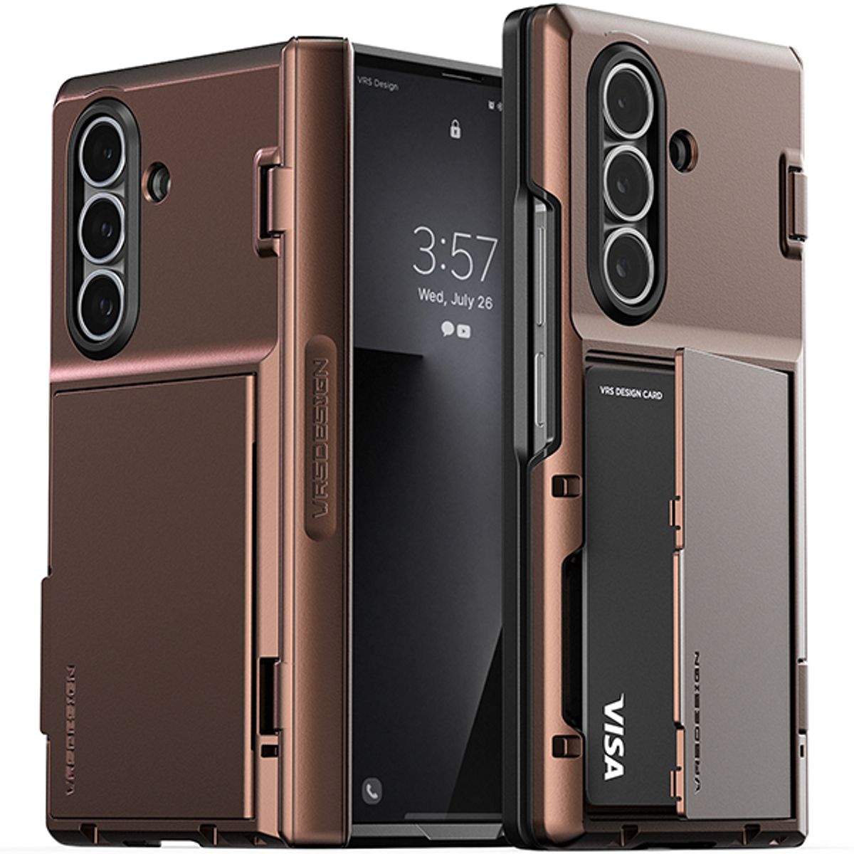 베루스(VRS DESIGN) 갤럭시 Z폴드7 케이스 카드 2장 수납 자동 힌지보호 휴대폰 케이스 모던 고